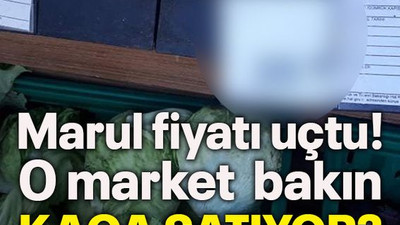 Marul fiyatı uçtu! O market bakın kaça satıyor?